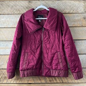 MARMOT Elsee Jacket Womens Large Spread Collar Coat Lightweight Quilted